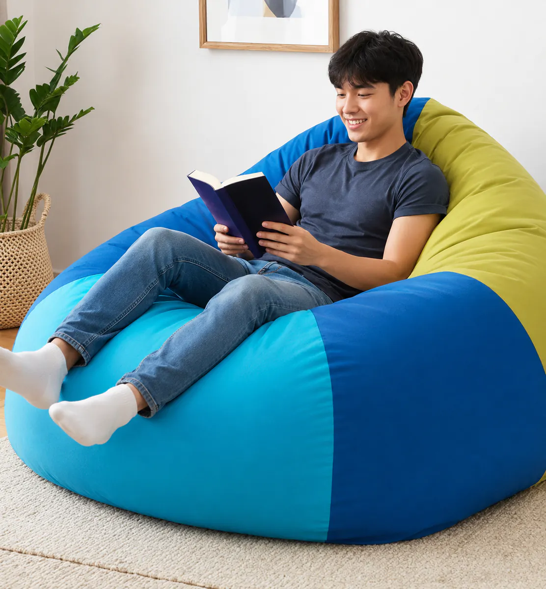 Pouf Multicolore 4